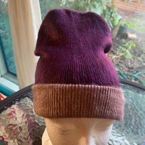 Dark Purple Dusty Rose almost lavender Beanie Brand  New Cap Hat Warm Soft Comfy